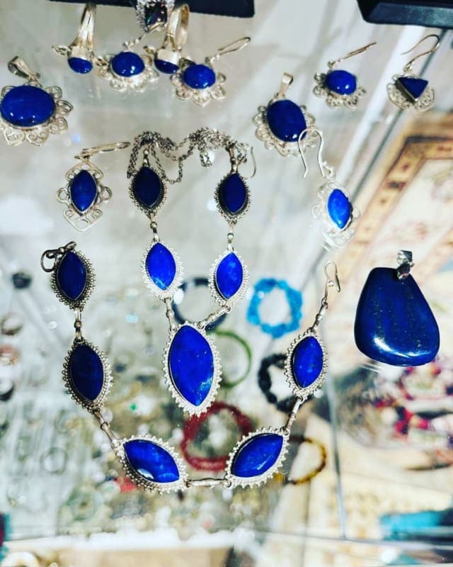 Natural Lapis Lazuli, Silver